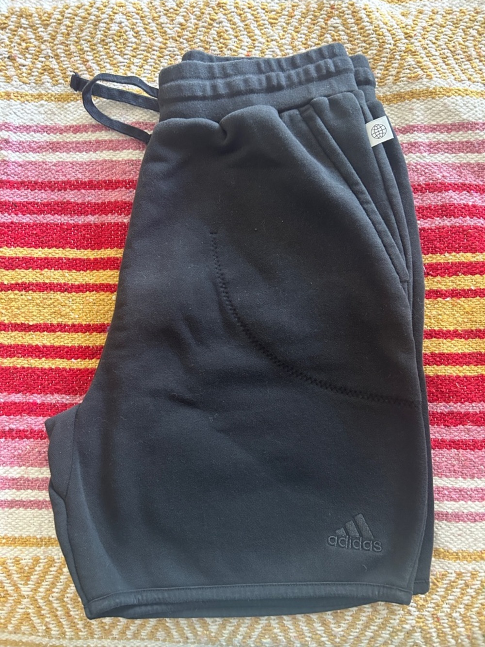adidas Black Kids Athletic Shorts with Subtle Logo